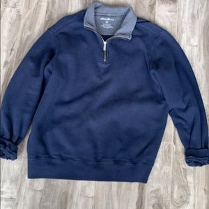 Blue quarter zip